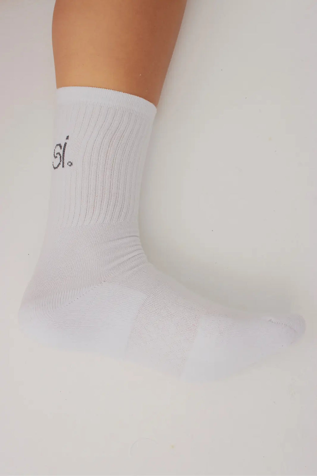 Unisex Half-Crew Throwback White