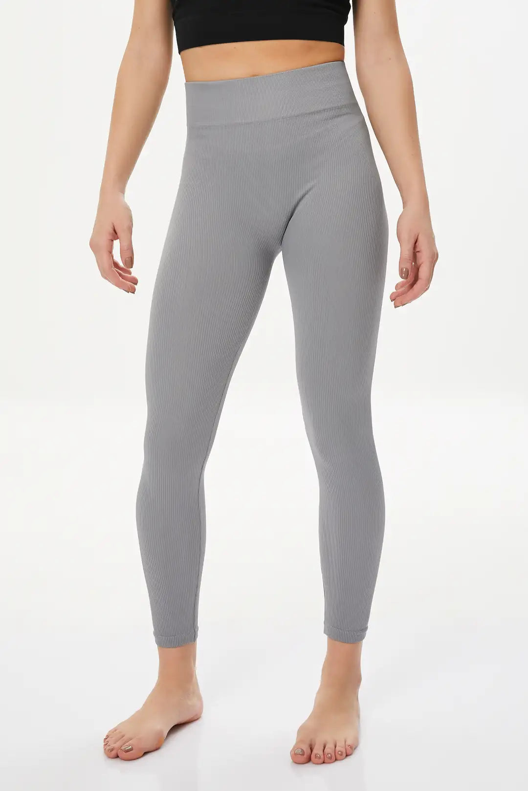 Rib-Shape Seamless Tayt Nardo Grey