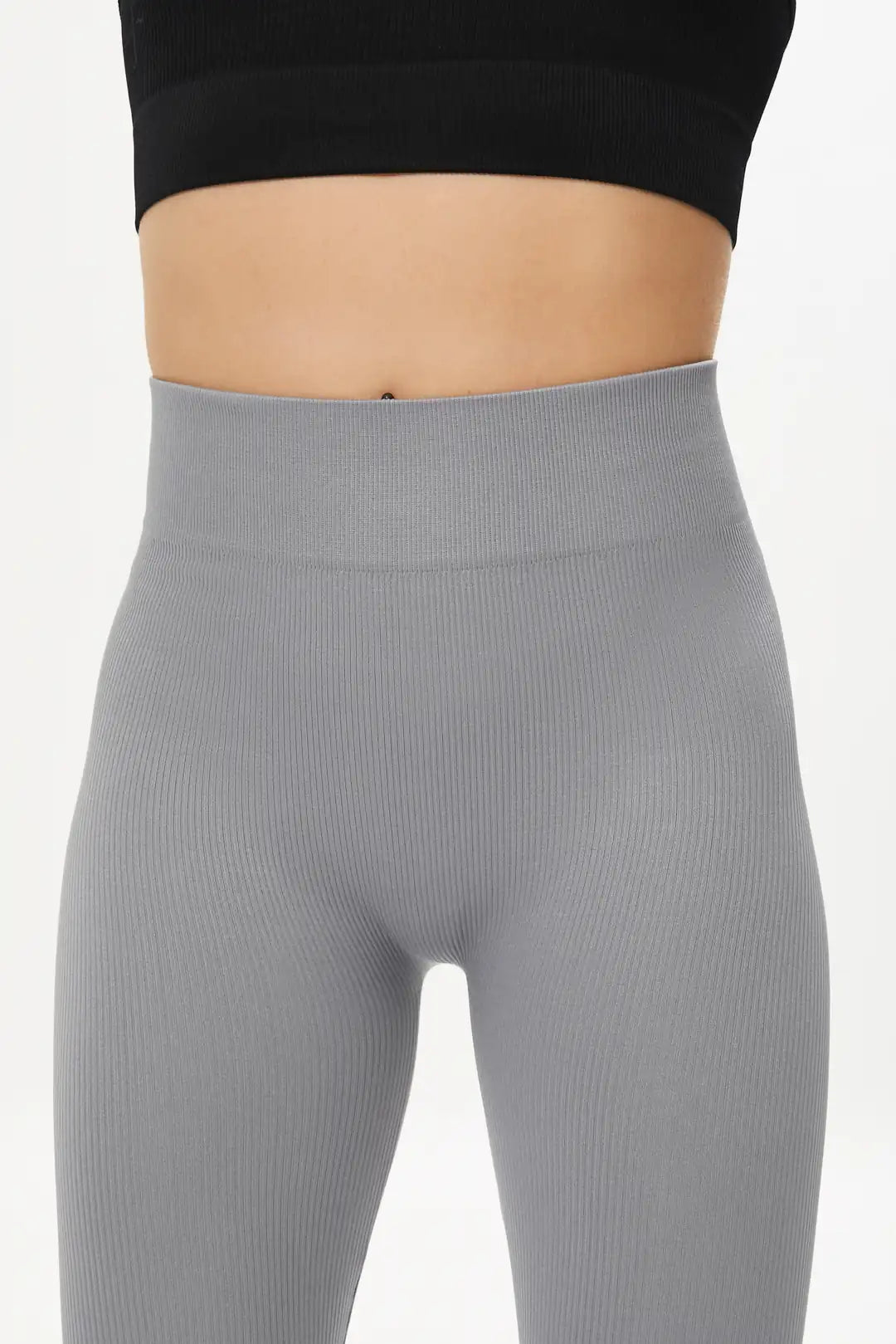 Rib-Shape Seamless Tayt Nardo Grey