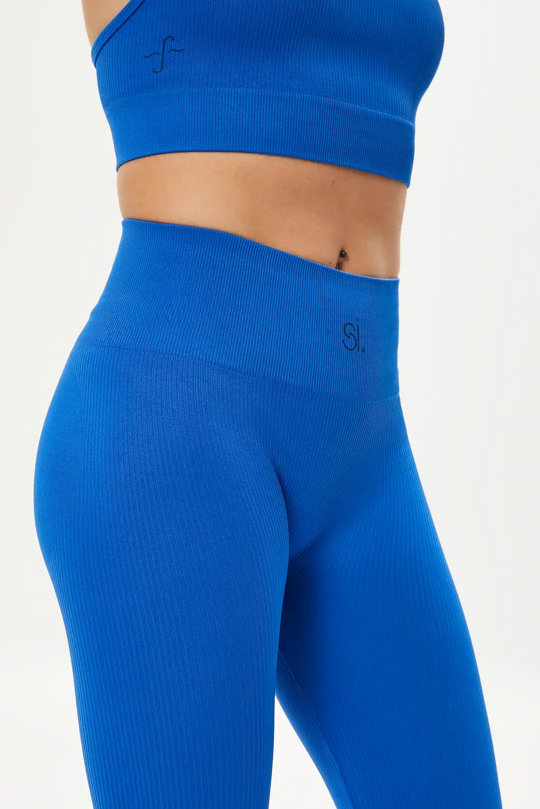 Rib-Shape Seamless Tayt Ocean Blue